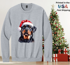 Santapaws Christmas Crewneck Sweatshirt - High Quality Printed in USA - 50/50 Cotton Polyester Blend